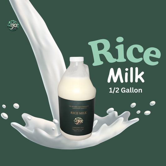 1/2 Gallon size Rice Milk Conditioning Spray by Ijo Natural Hair Products | rice milk condition | rice milk hair products