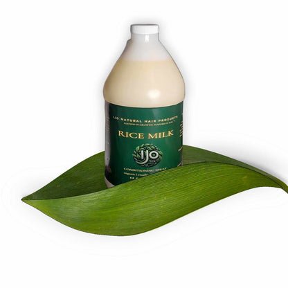 1/2 Gallon size Rice Milk Conditioning Spray by Ijo Natural Hair Products | rice milk condition | rice milk hair products