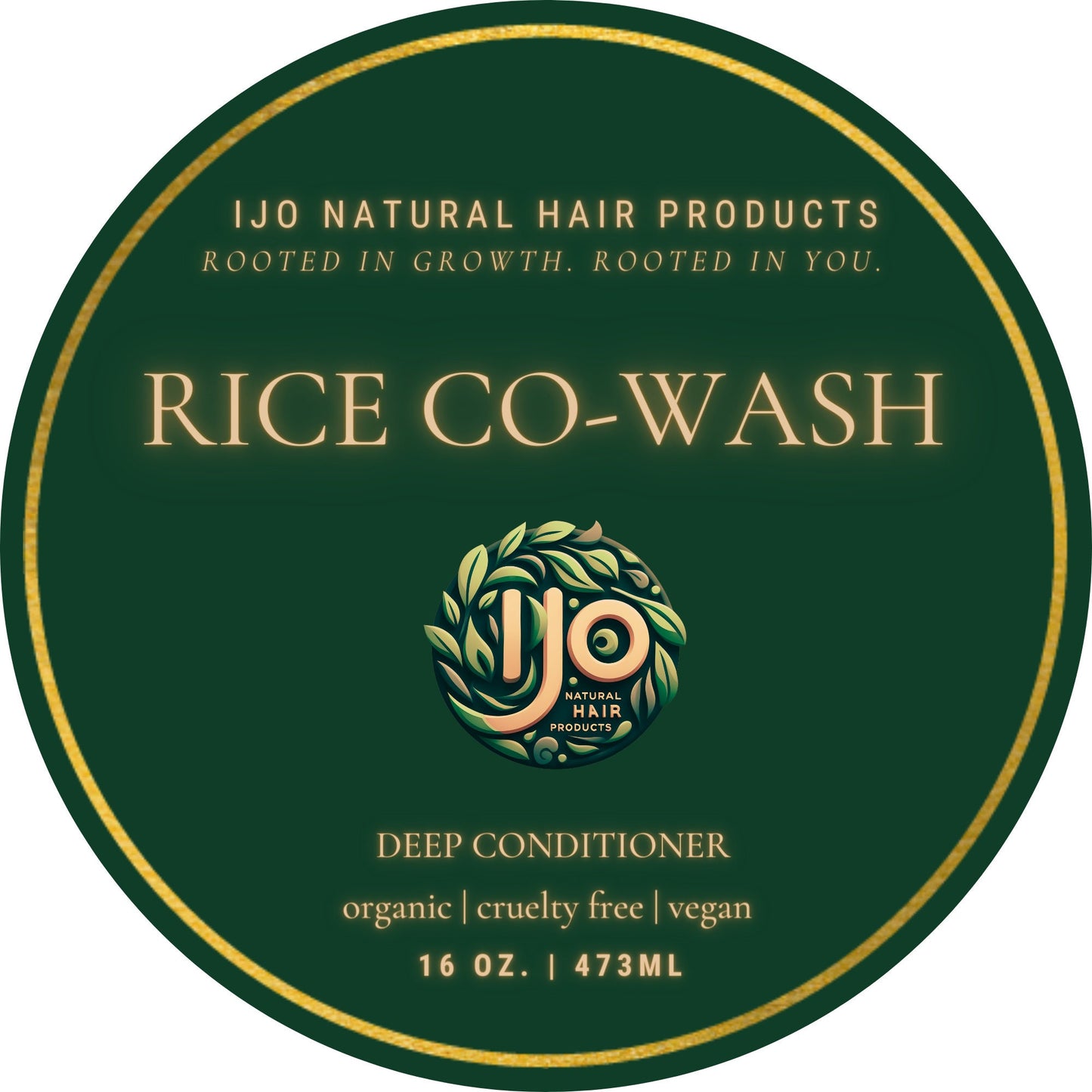 Fermented rice co-wash deep conditioner Ijo Natural Hair Products